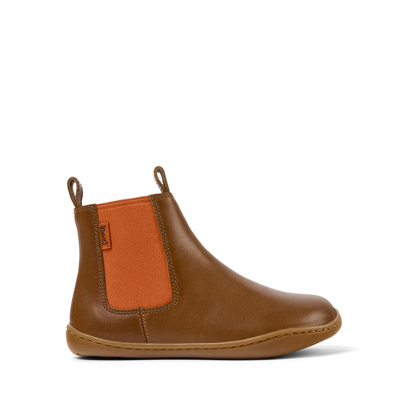 camper chelsea boots Camper Kids Peu Chelsea Brown
