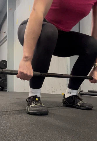 Woman wearing adults barefoot sports footwear.
