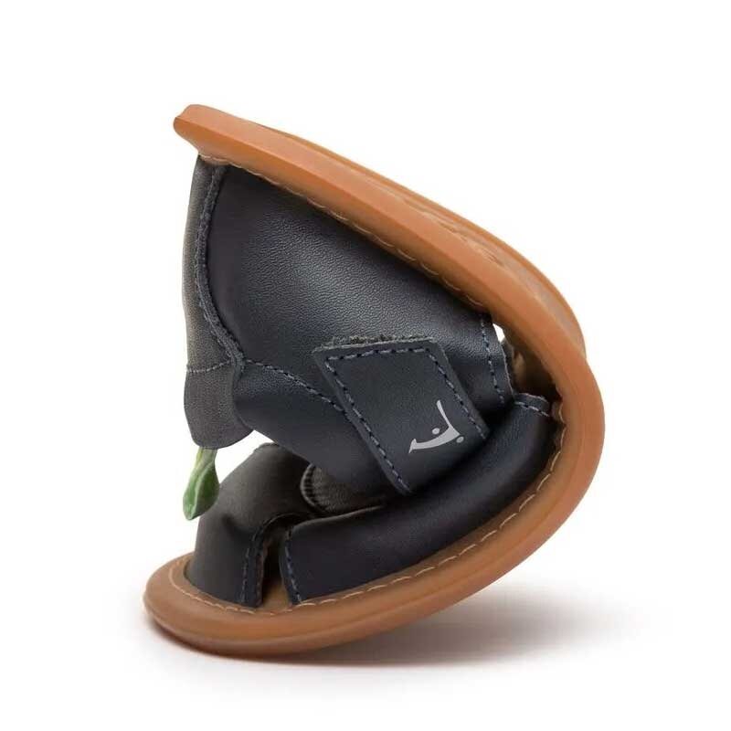 Tip Toey Joey Toddler Sandal Parky - Navy, folded up.
