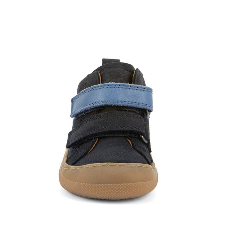 Froddo Kids Barefoot Maly F Boot - Dark Blue, front view.