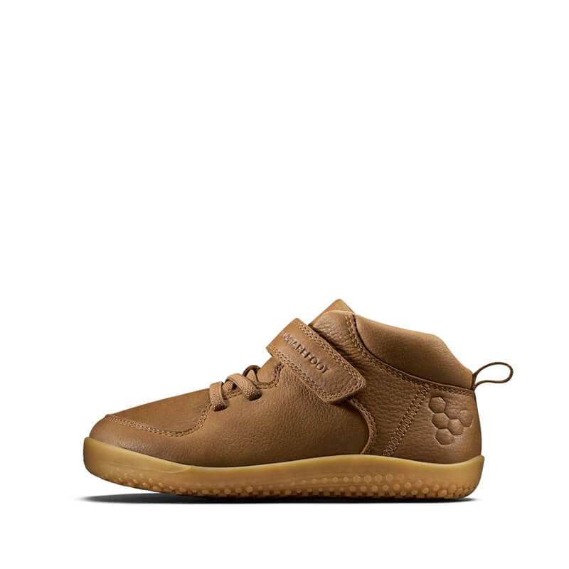 Vivobarefoot Kids Boot Ludo Hi Winterised - Acorn, inner side view.