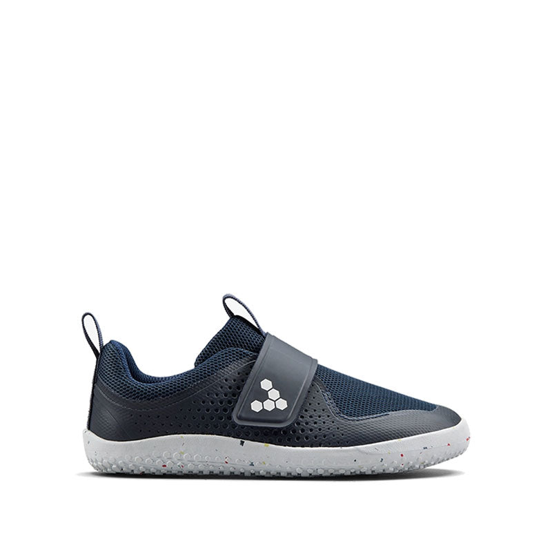 Vivobarefoot Kids Trainer Primus III - Deep Ocean, outer side view.