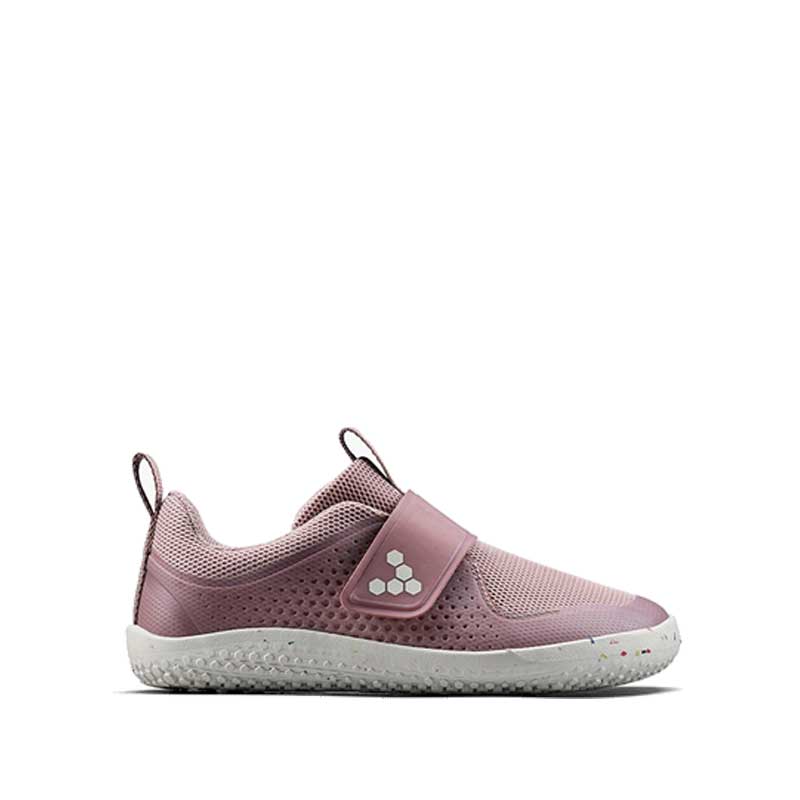 Vivobarefoot Kids Trainer Primus III - Twilight Mauve, outer side view.