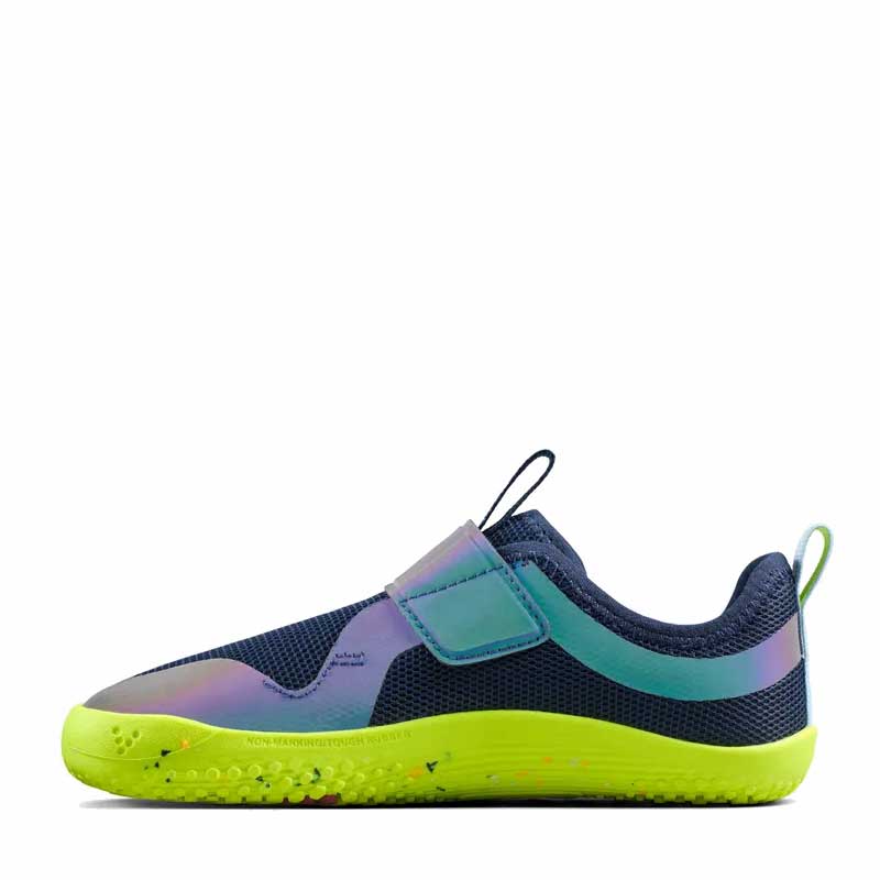 Vivobarefoot Kids Trainer Primus Sport IV - Night Sky, inner side view.