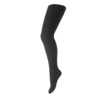 MP Denmark Kids Cotton Rib Tights - Black.