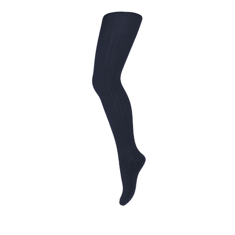 MP Denmark Kids Cotton Rib Tights - Navy.