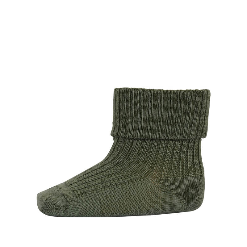 MP Denmark Wool Rib Socks Olivine (0)