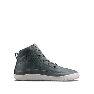 Vivobarefoot Junior Boot Gobi - Dark Shadow, outer side view.
