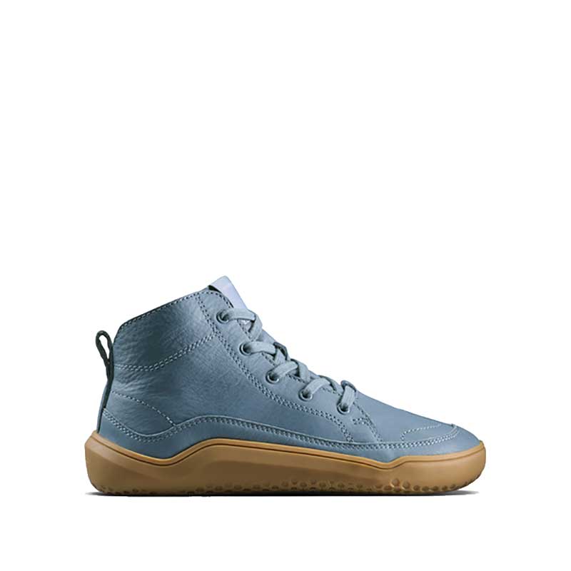 Vivobarefoot Junior Boot Gobi - Indigo, outer side view.