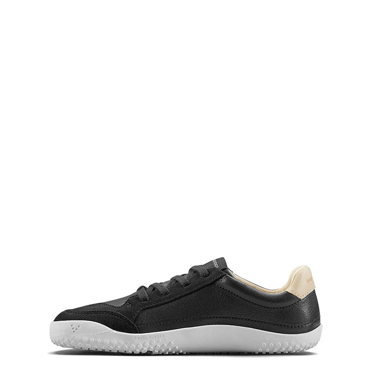 Vivobarefoot Junior Trainer Gobi - Obsidian, inner side view.