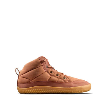 Vivobarefoot Junior Boot Gobi Hiber - Umber, inner side view.