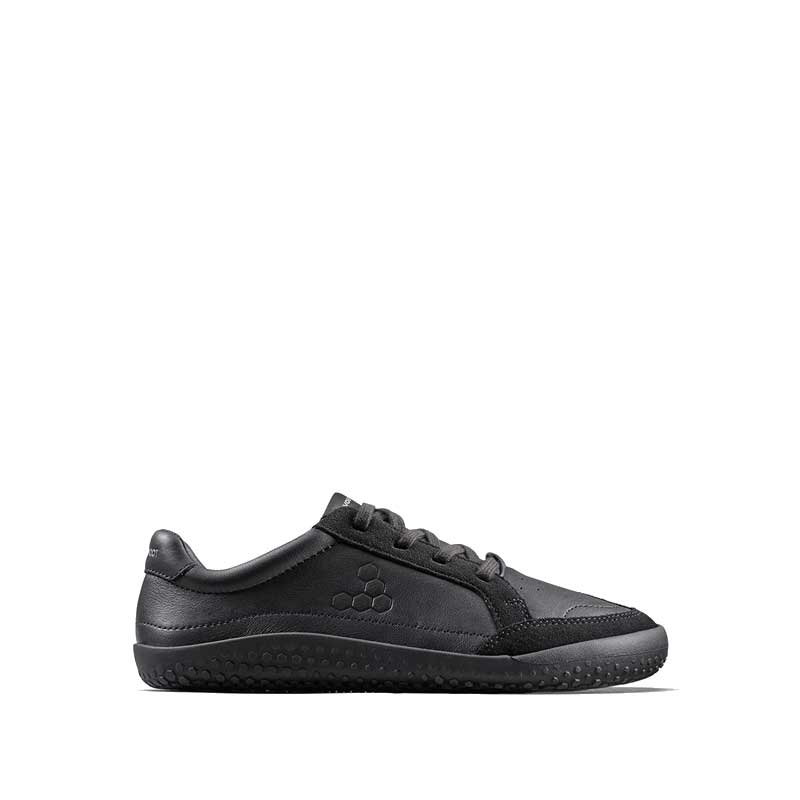Vivobarefoot Juniors Gobi School Shoes- Obsidian