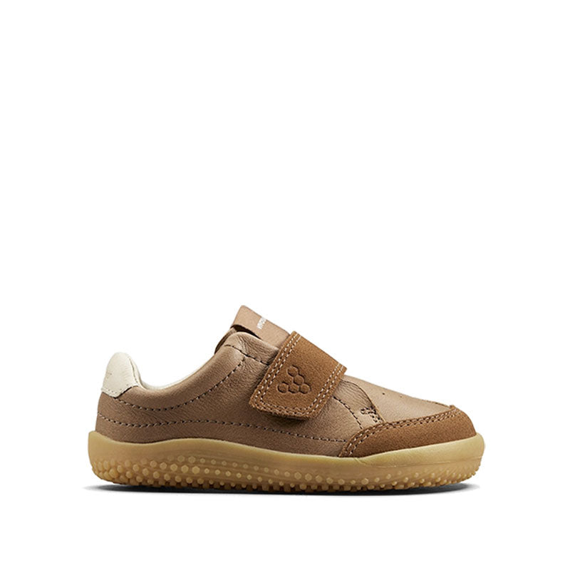 Vivobarefoot Toddler Trainer Gobi - Acorn, outer side view.