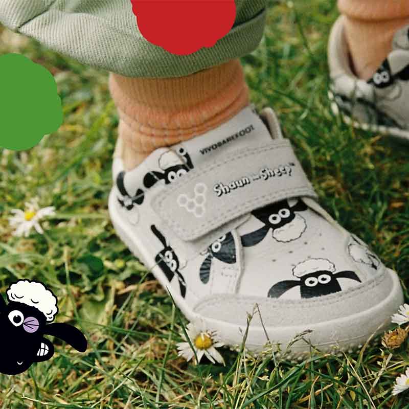 Vivobarefoot Toddler Trainers Gobi - Shaun the Sheep