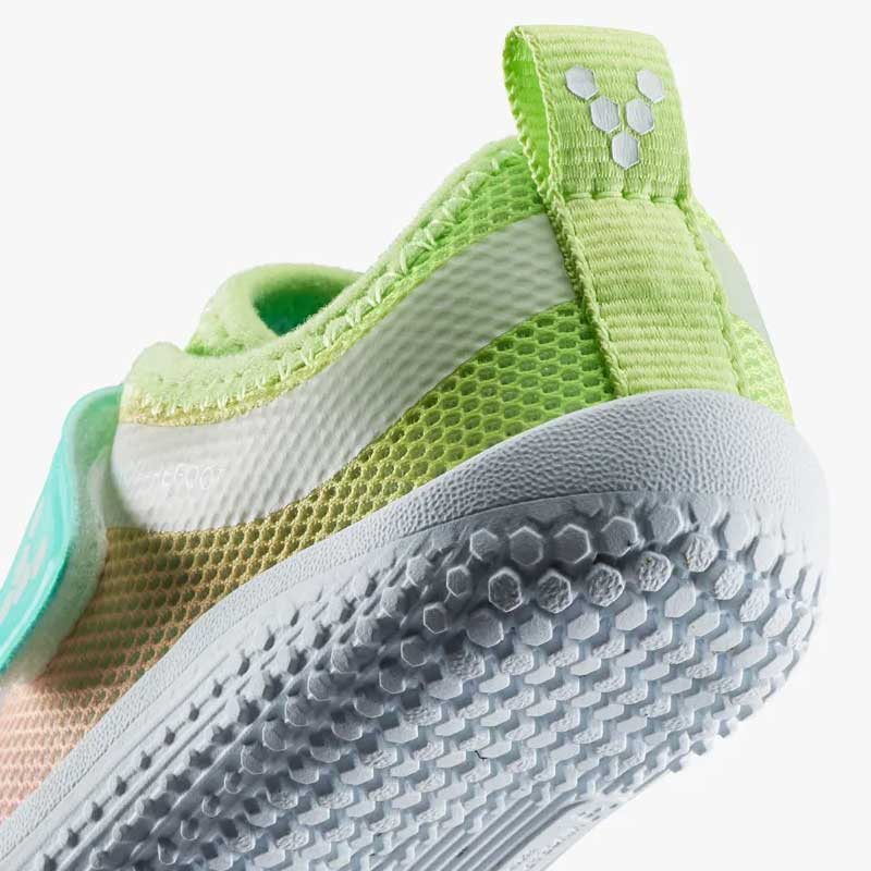Vivobarefoot Toddler Trainer Primus IV - Ombre, angled view showing the heel.