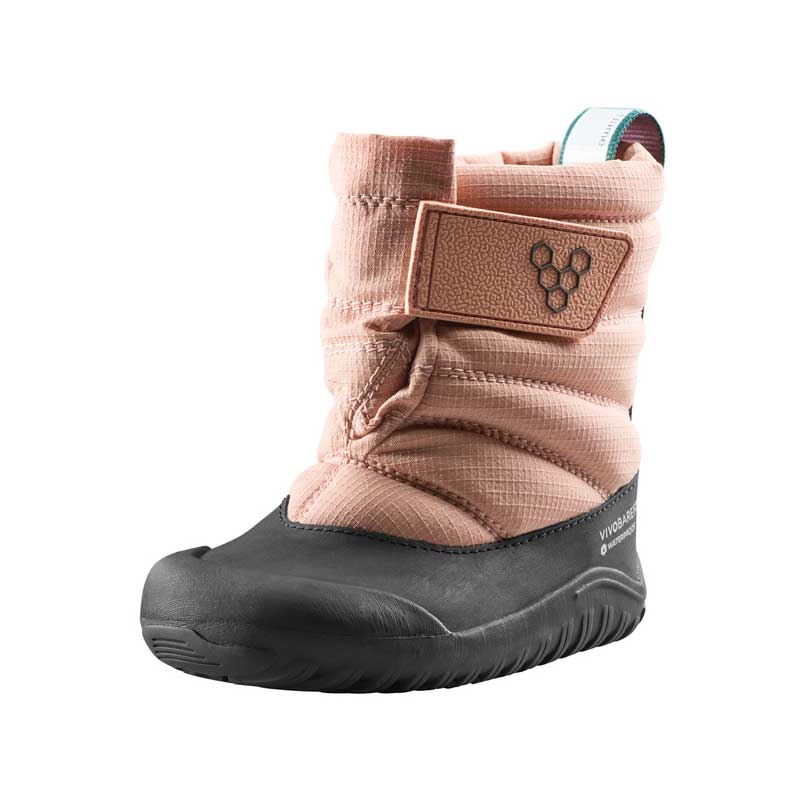 Vivobarefoot Toddler Boot Tracker AT - Clay, angled view showing outer side and front.