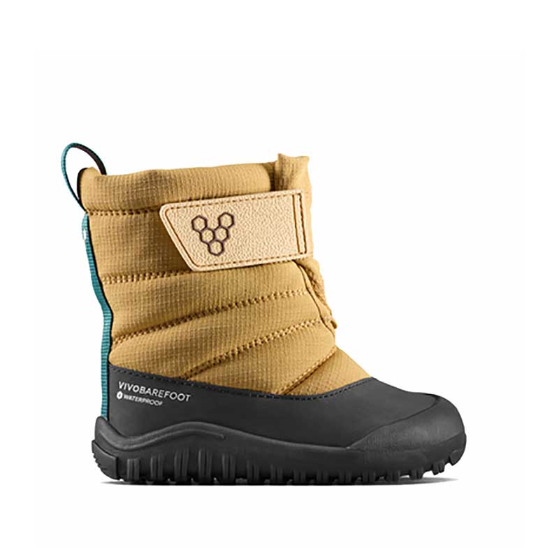 Vivobarefoot Toddler Boot Tracker AT - Wood, outer side view.