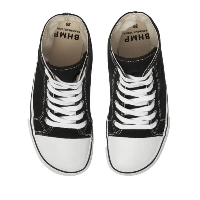 Pair of Bohempia Adults Trainers Herlik - Classic Black, top view