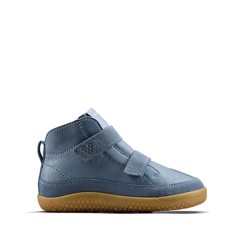 Vivobarefoot Pre-School Boot Gobi - Indigo, outer side view.
