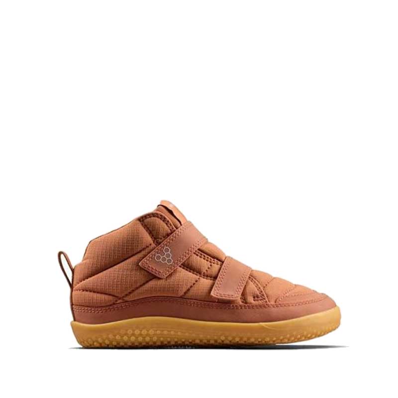 Vivobarefoot Kids Boot Gobi Hiber - Umber, outer side view.