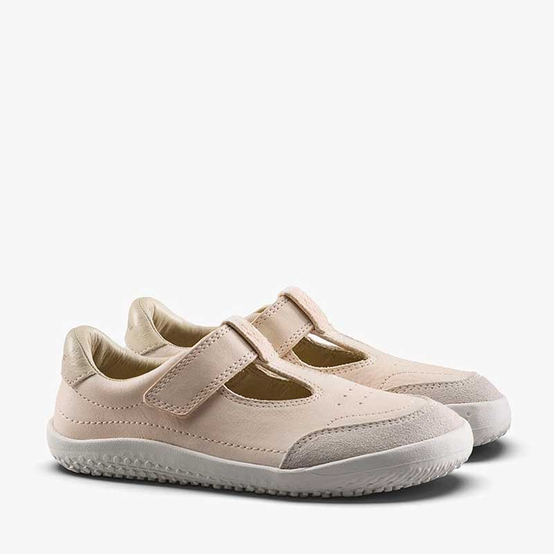Vivobarefoot Kids T-Bar Shoes Gobi - Rose
