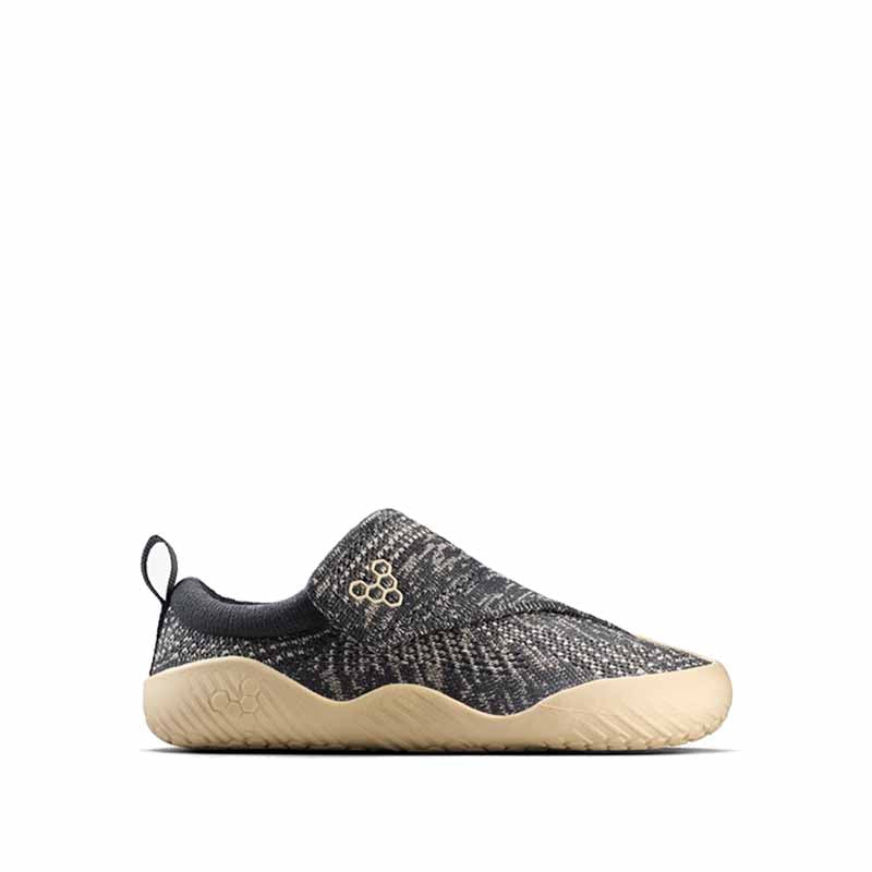 Vivobarefoot Pre-School Shoe Motus Knit - Woodland Grey, outer side view.
