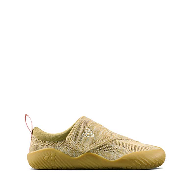 Vivobarefoot Pre-School Shoe Motus Knit - Wood, outer side view.