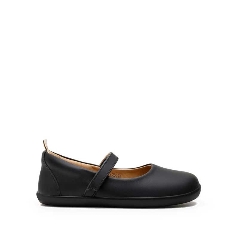 Tip Toey Joey Kids School Shoe Catch - Black, outer side view.