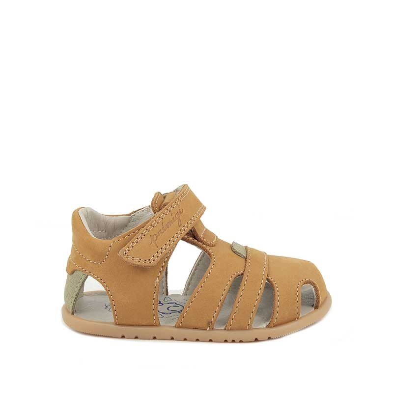 Primigi Kids Barefoot Sandal - Caramel, outer side view.