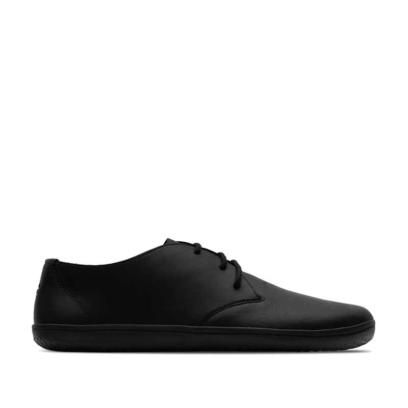 Vivobarefoot Women's Shoe Ra IV - Obsidian, outer side view.
