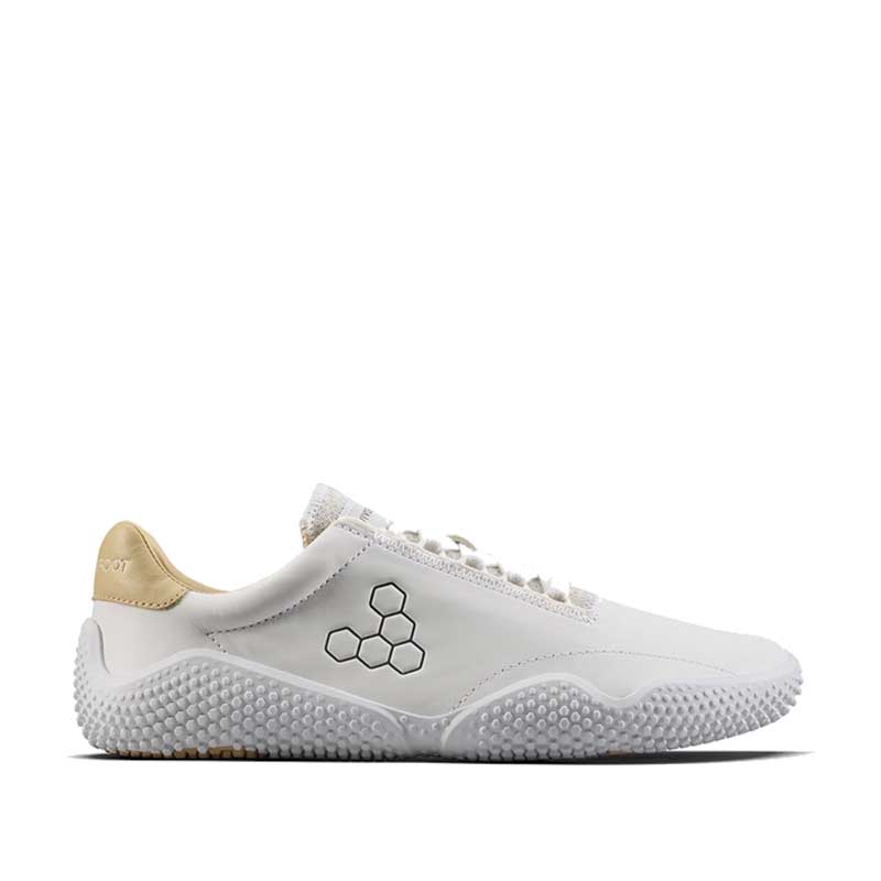 Vivobarefoot Women's Motus Studio Leather Trainers - Bright White