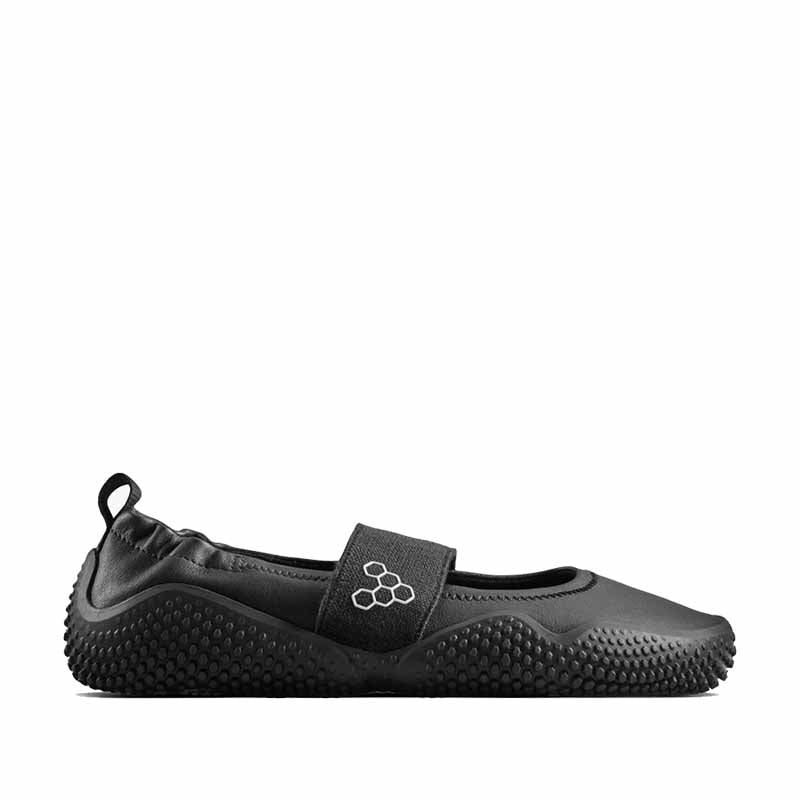 Vivobarefoot Women's Motus Studio Ballet Shoe - Eclipse, outer side view.
