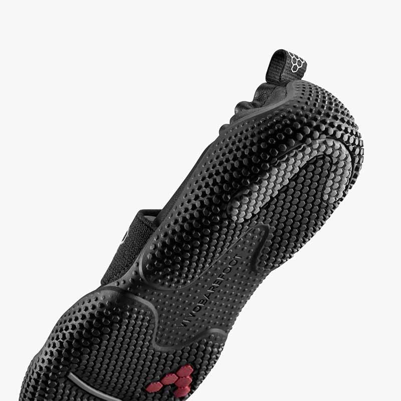Vivobarefoot Women's Motus Studio Ballet Shoe - Eclipse, sole view.
