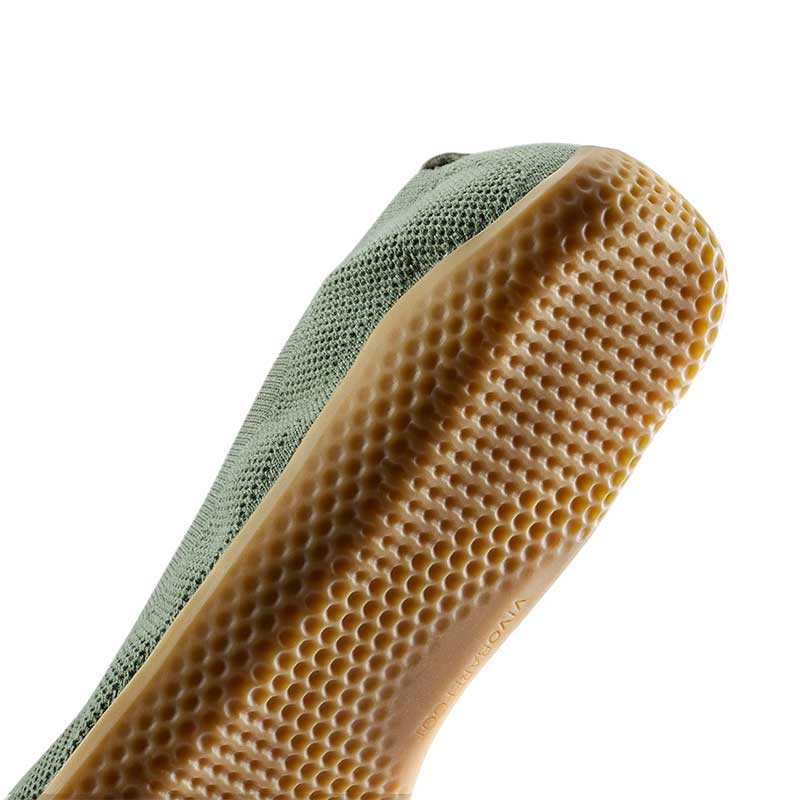 Vivobarefoot Women’s Ballerina Shoes Asana Yin Knit – Dusty Green (3)
