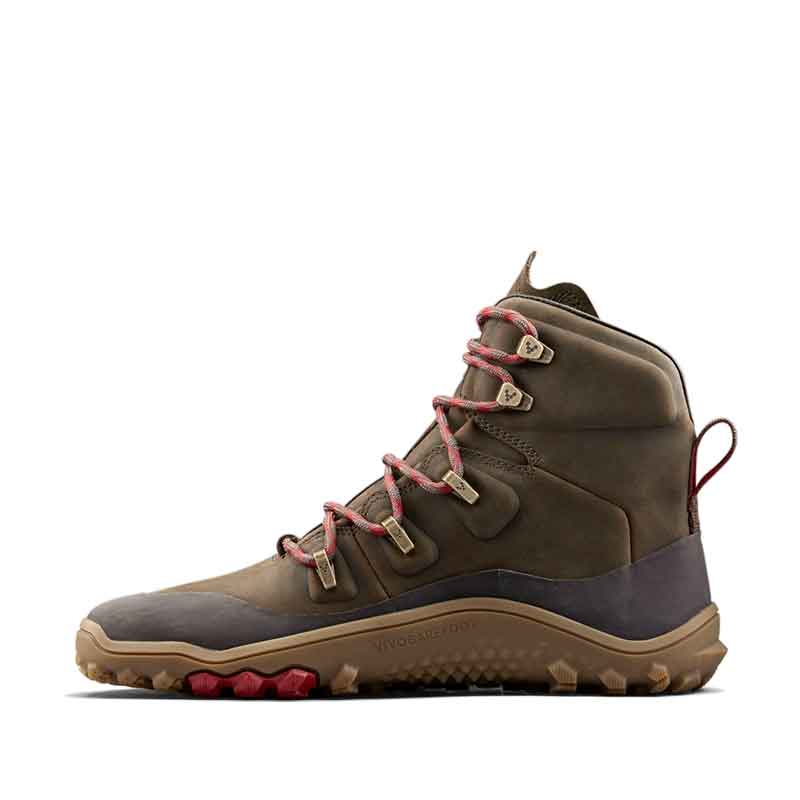 Vivobarefoot Women's Walking Boot Tracker Leather AT - Bracken, inner side view.