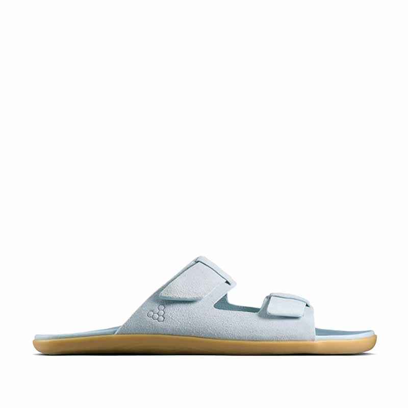 Vivobarefoot Women's Sandal Sensus Yin Slide - Skyway, outer side view.