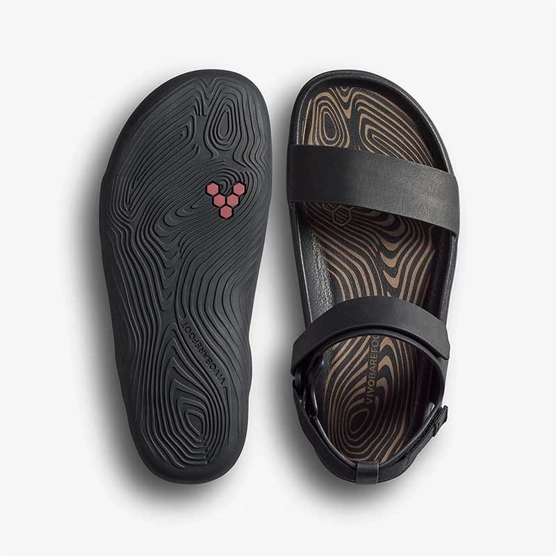 Vivobarefoot Women's Sandals Sensus Yin - Obsidian