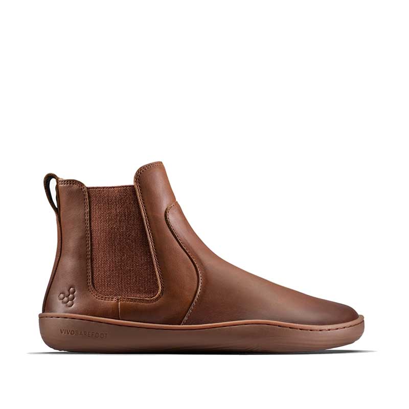 Vivobarefoot Women's Sensus Chelsea Boots Dark Tan