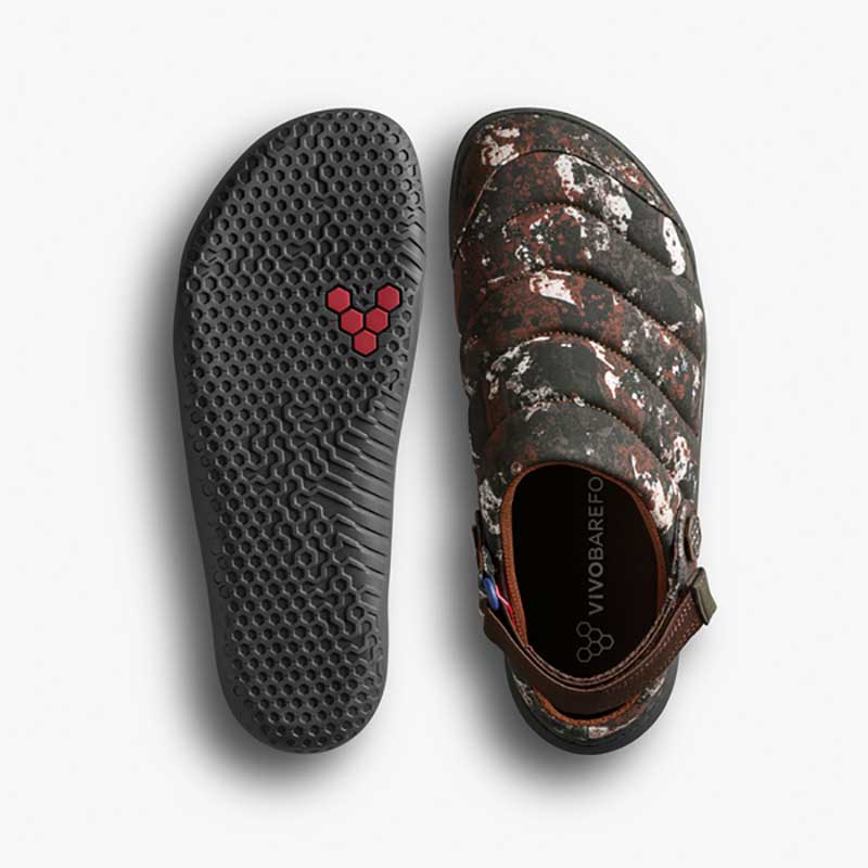 Vivobarefoot Women's Gobi Wavey Mules - Mole Print