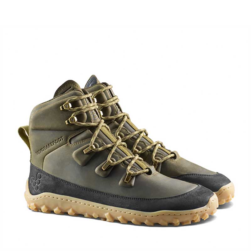 Vivobarefoot Men's Boots Tracker Leather AT II - Dark Olive