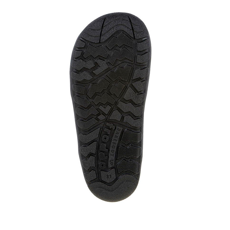 Froddo Barefoot Waterproof Up Core Boot - Black, sole view.