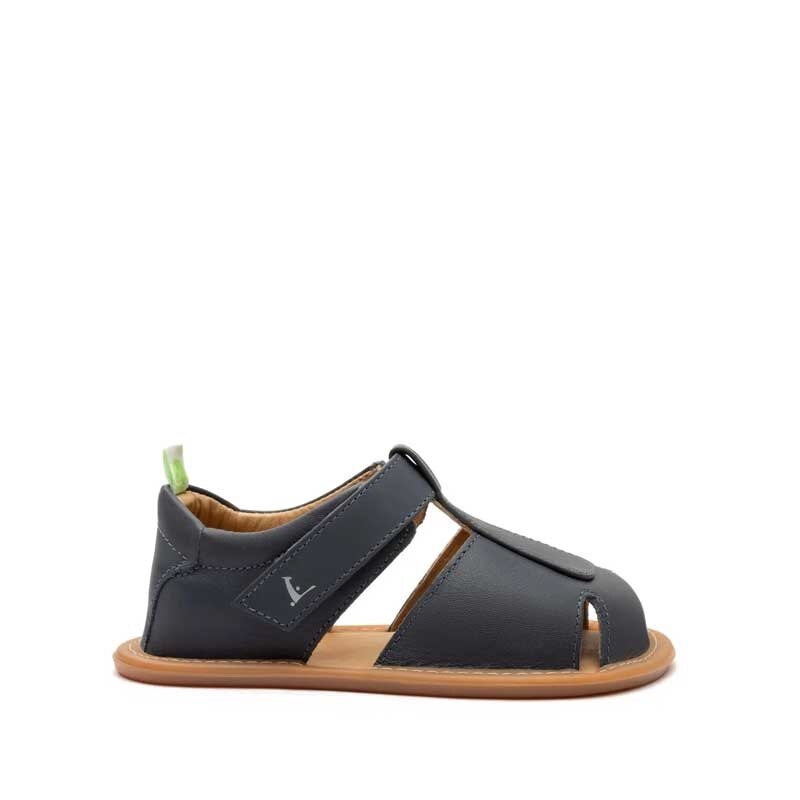 Tip Toey Joey Toddler Sandal Parky - Navy, outer side view.