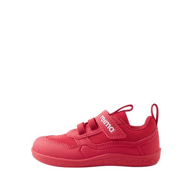 Reima Kids Trainer Telmin - Reima Red, outer side view.