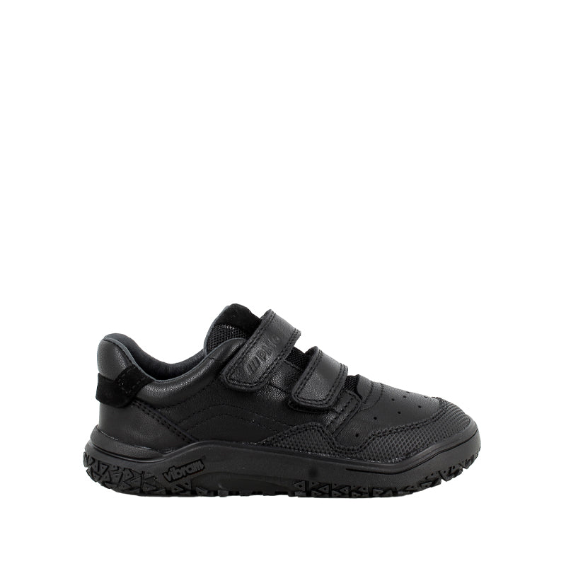 Primigi Kids Barefoot Taylor School Shoe - Black, outer side view.