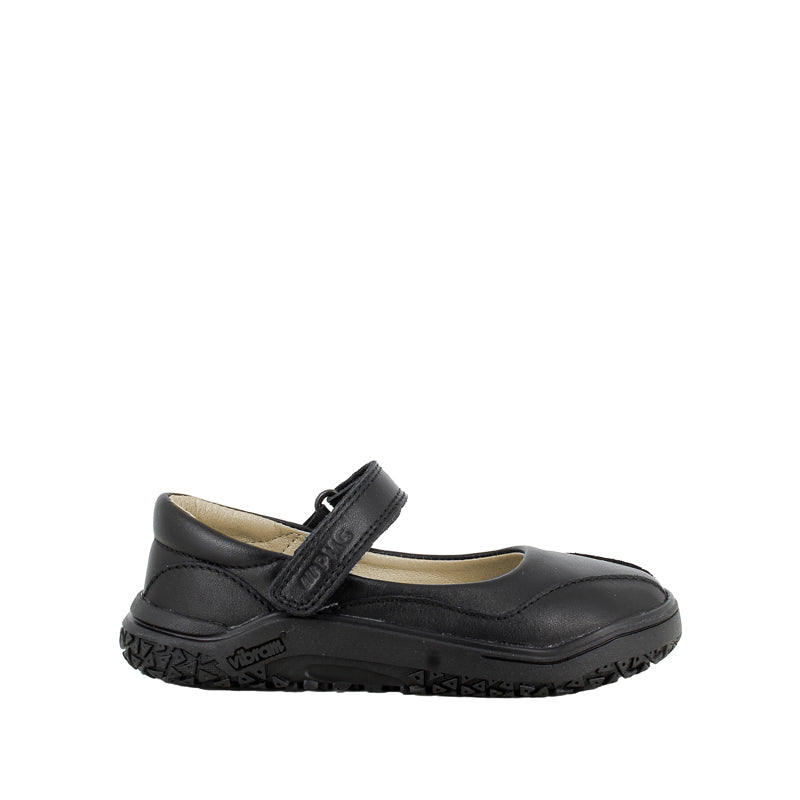 Primigi Kids Barefoot Sophie School Shoe - Black, outer side view.