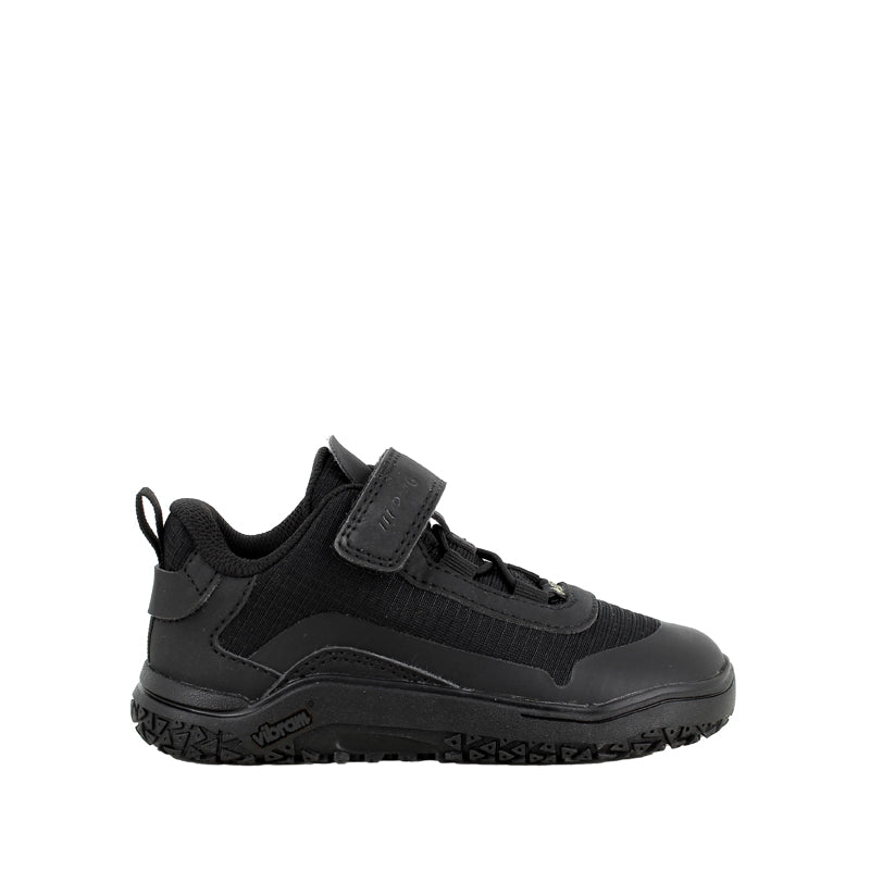 Primigi Kids Waterproof Barefoot School Shoe - Black, outer side view.