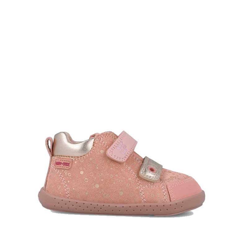 Garvalin Barefoot First Shoe - Pink Wood, outer side view.