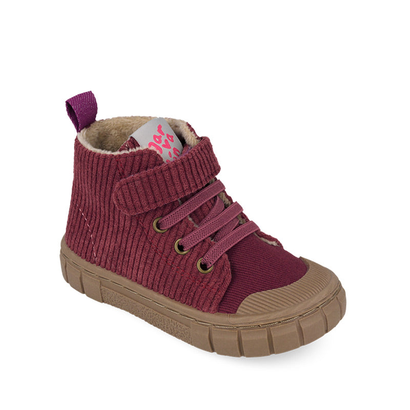 Garvalin Kids Boot - Purple, angled view showing outer side and front.
