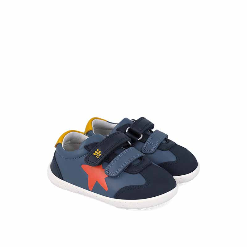 Garvalin Barefoot First Shoes - Red Star