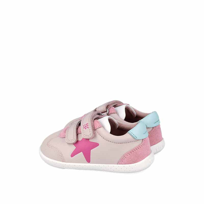 Garvalin Barefoot First Shoes - Pink Star